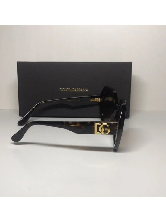 New Authentic Dolce & Gabbana DG4406 502/13 Gradient Brown Hexagonal Sunglasses